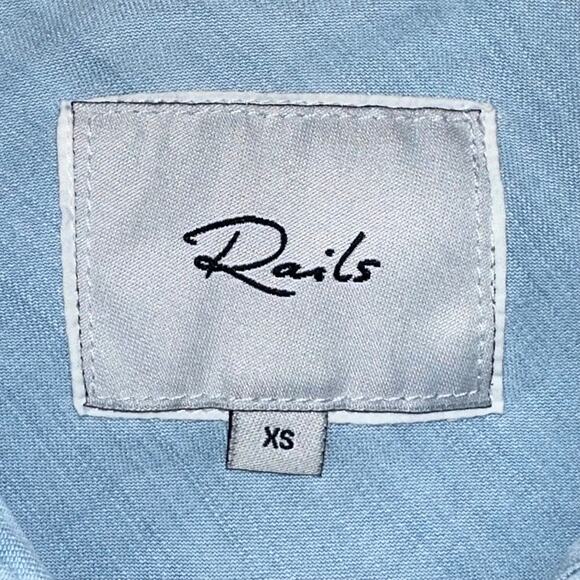 Rails Carter Light Vintage Dip Dye Ombre Tencel Button Up Top Size XS - Picture 5 of 16